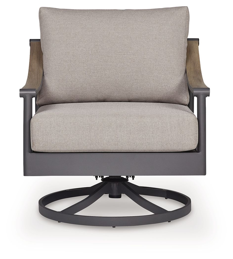 Ocean Beach - Swivel Lounge With Cushion - Gray by Ashley – view 3