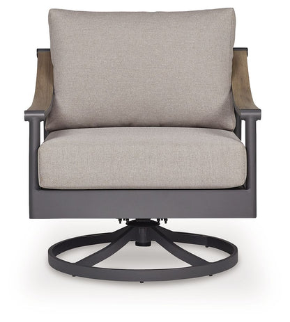 Ocean Beach - Swivel Lounge With Cushion - Gray by Ashley – view 3