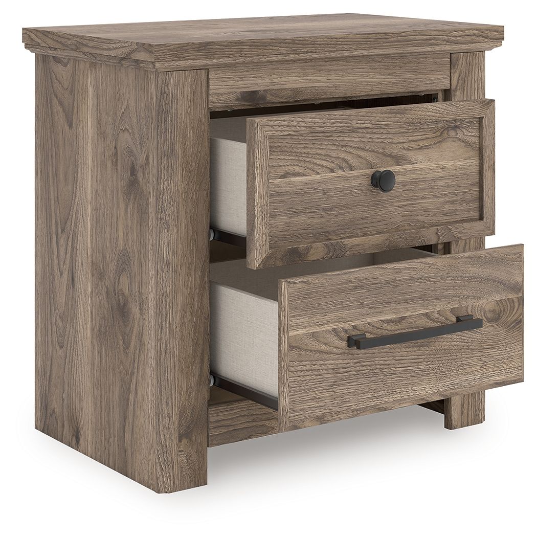 Rusticott - Two Drawer Night Stand - Brown by Ashley – view 4