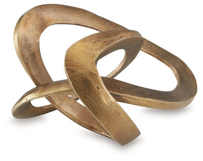 Dunnruck - Sculpture - Antique Brass Finish by Ashley – Sculptures & Figurines