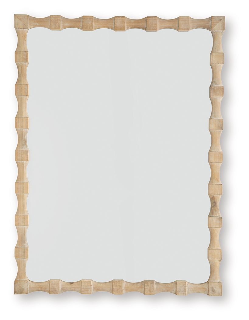 Acelmore - Accent Mirror - Light Brown by Ashley – Accent Mirrors