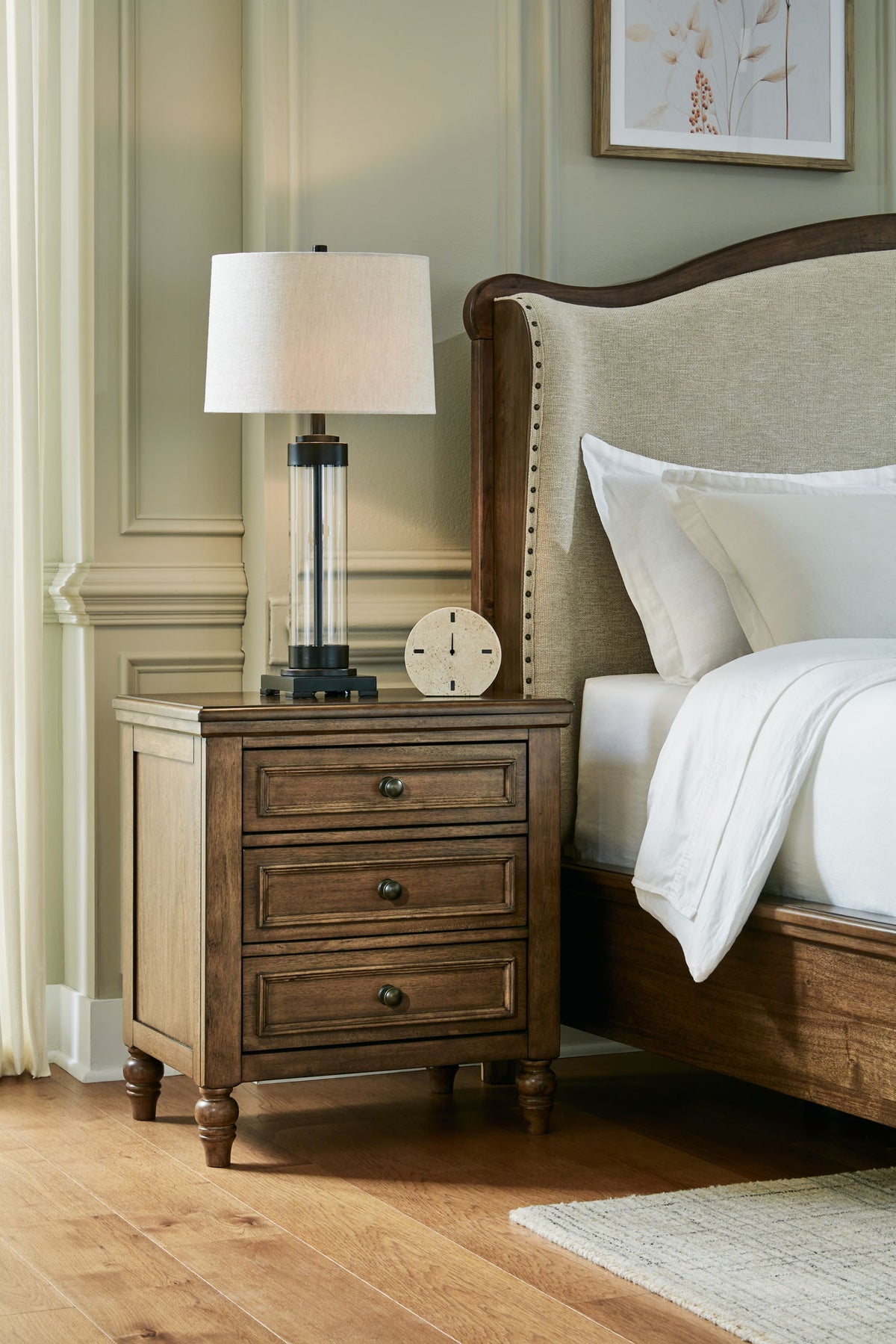 Sturlayne - Three Drawer Night Stand - Brown – view 3