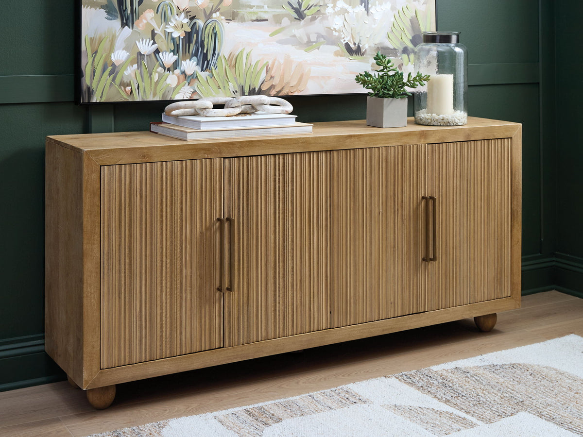 Niam - Accent Cabinet - Light Antique Beige by Ashley – view 4