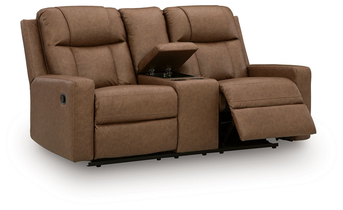 Mackmenville - Double Reclining Loveseat With Console – view 7