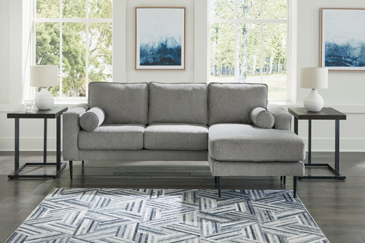 Hazela - 2 Pc. - Sofa Chaise, Loveseat - Charcoal by Ashley – view 2