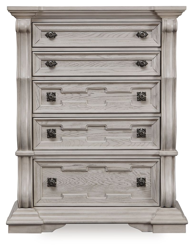 Bruchandi - Five Drawer Chest - Antique White by Ashley – view 4