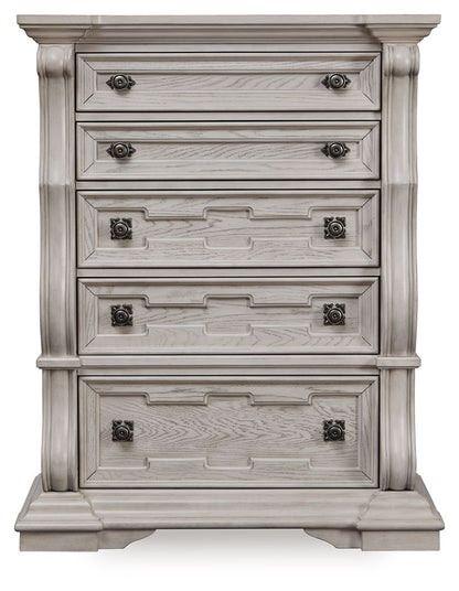 Bruchandi - Five Drawer Chest - Antique White by Ashley – view 4