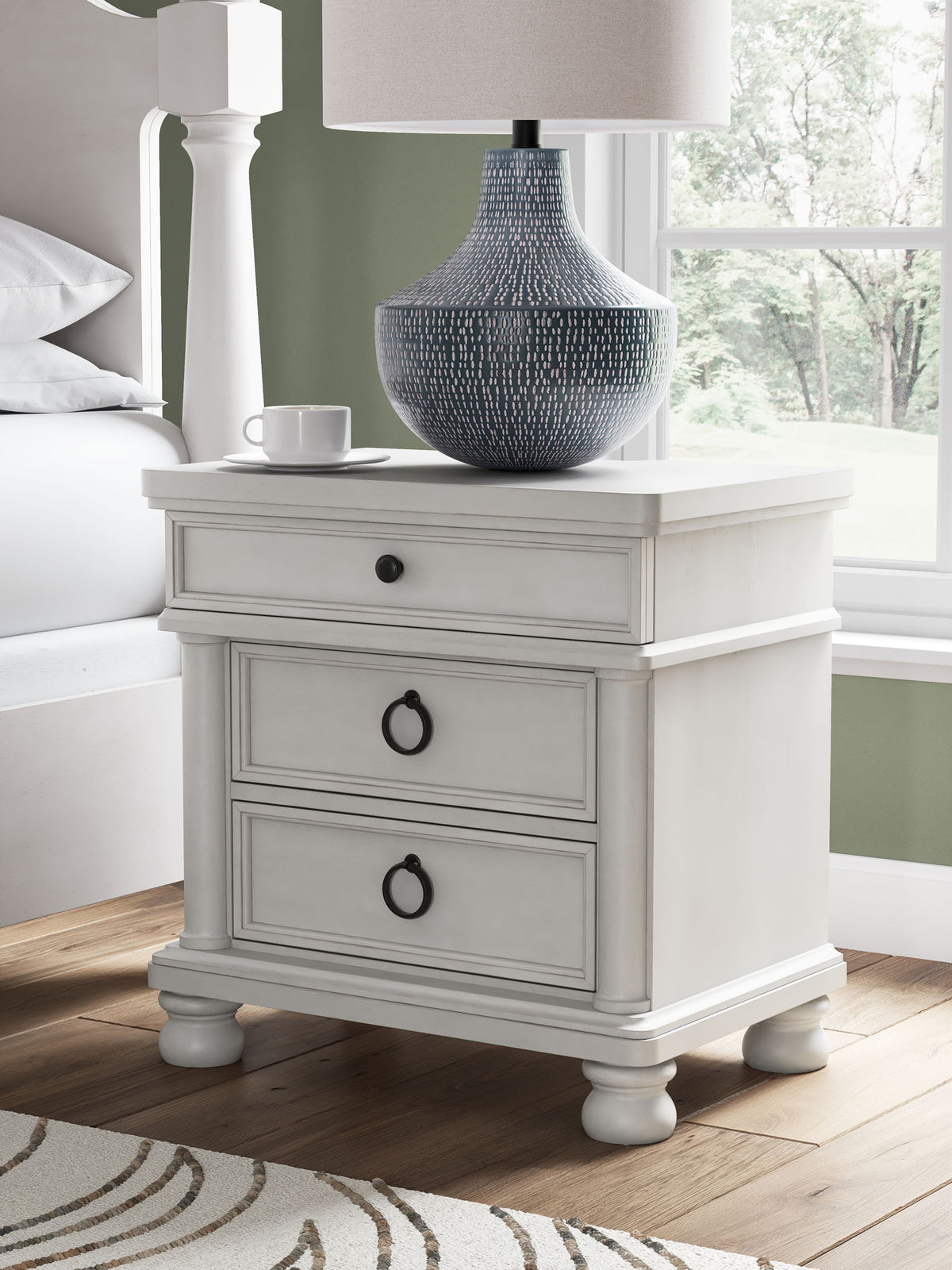 Rowlenstown - Three Drawer Night Stand by Ashley – view 7