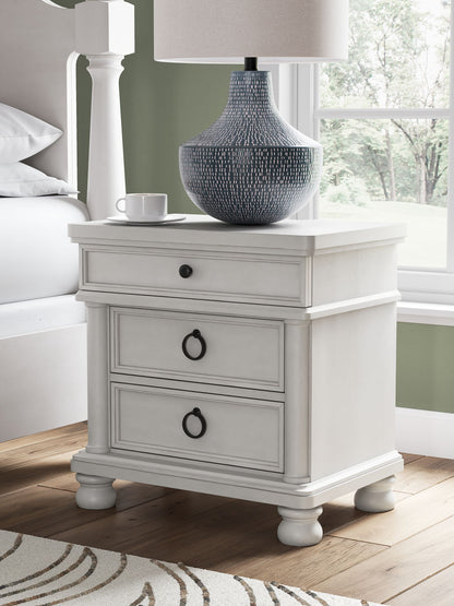 Rowlenstown - Three Drawer Night Stand by Ashley – view 7