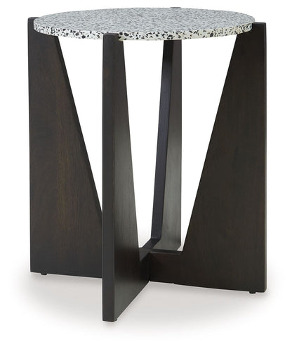 Tellrich - Accent Table - Black / White by Ashley – Accent Tables