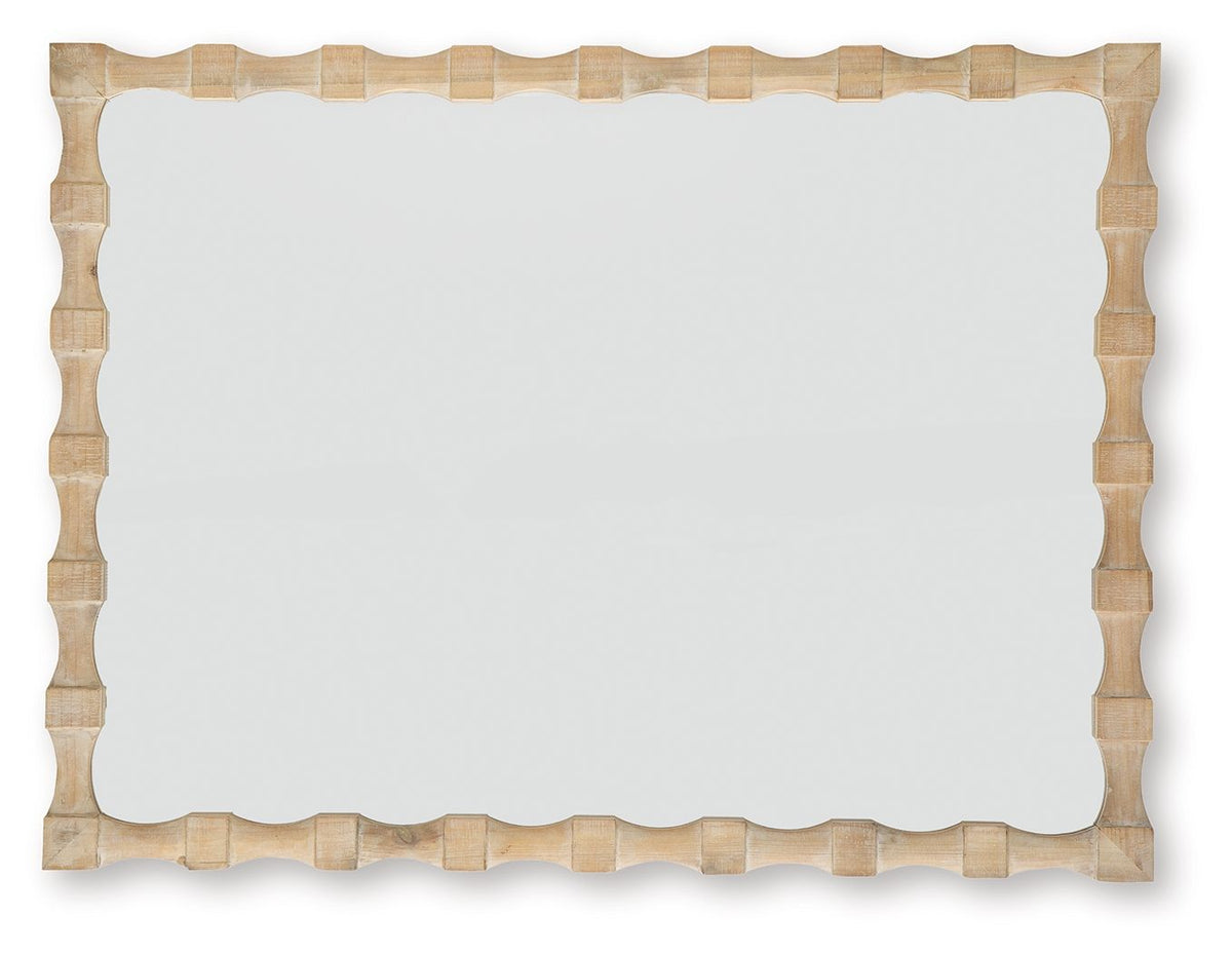 Acelmore - Accent Mirror - Light Brown by Ashley – view 4