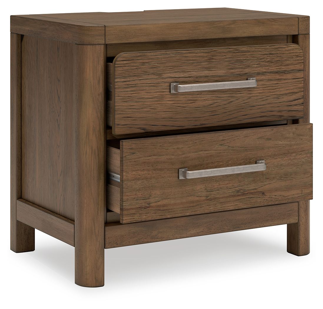 Cabalynn - Two Drawer Night Stand - Light Brown by Ashley – view 4