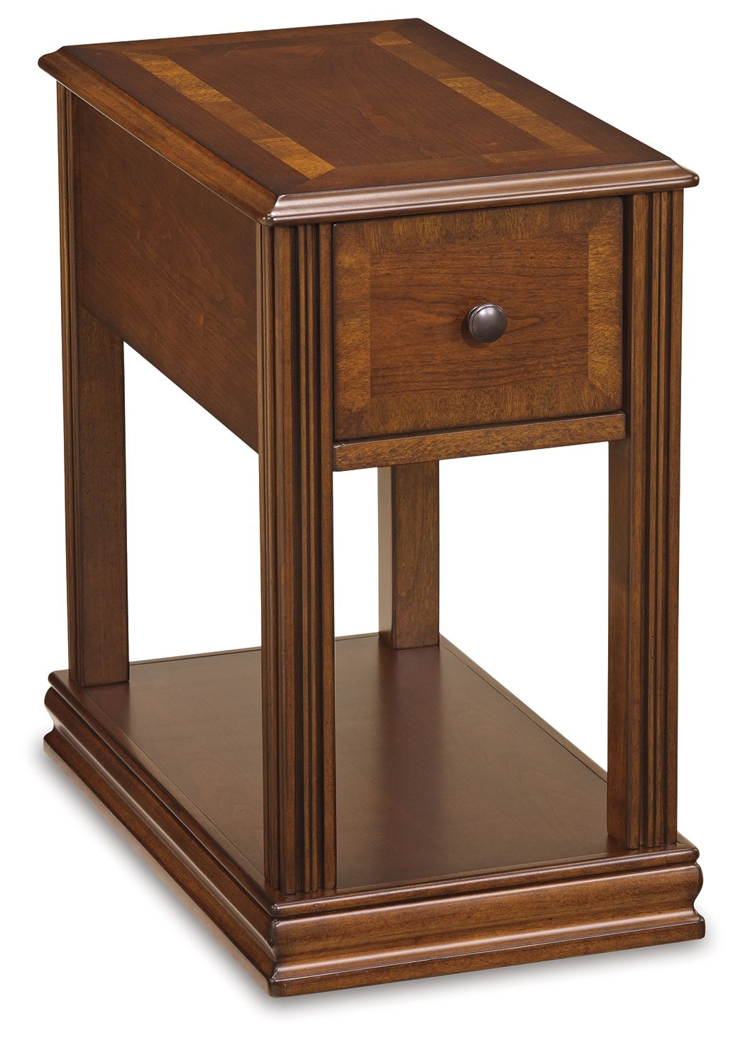 Breegin - Chair Side End Table - Removable Tray - Brown by Ashley – Chair Side Tables