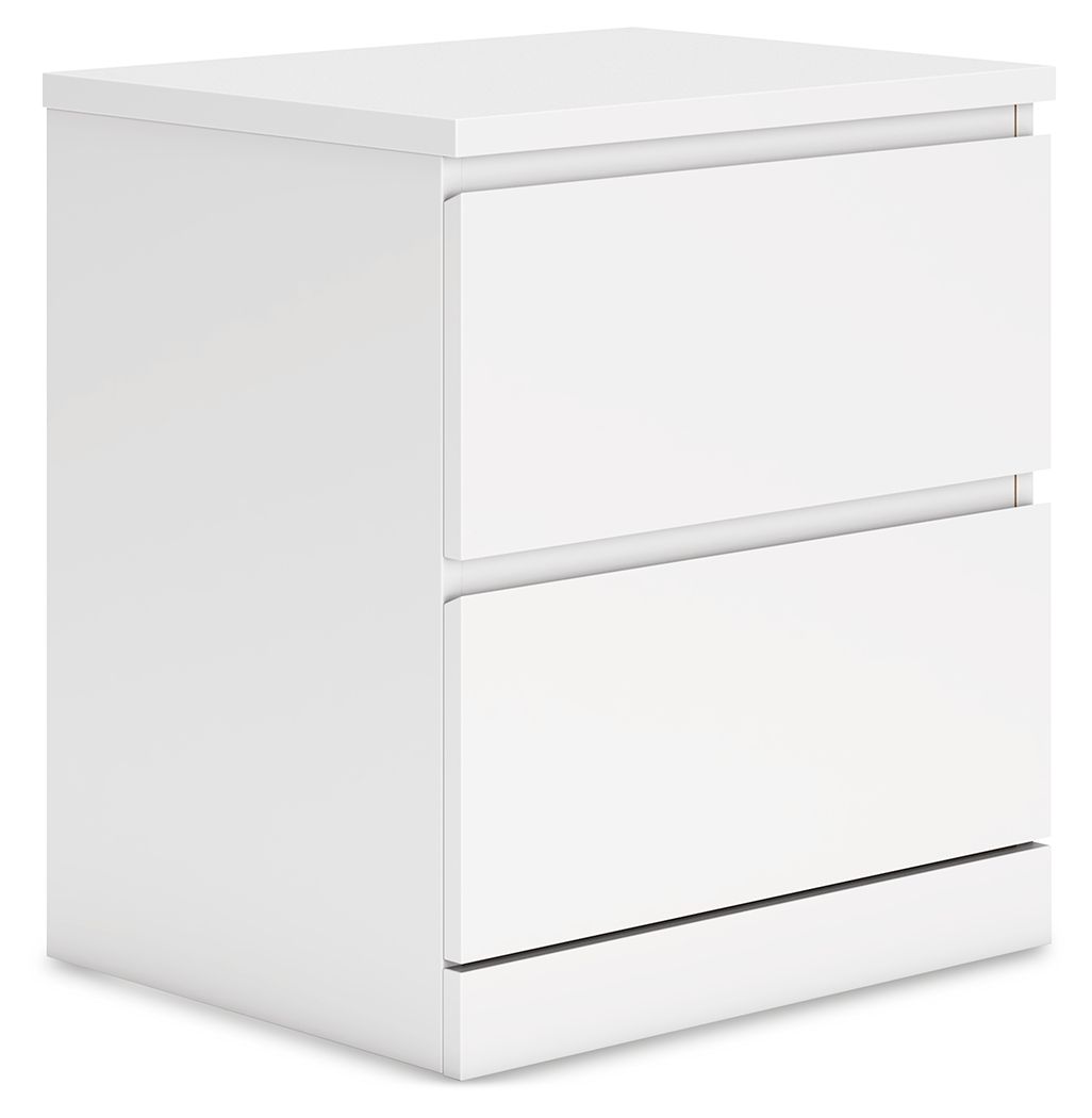 Onita - Two Drawer Night Stand by Ashley – Accent Nightstands