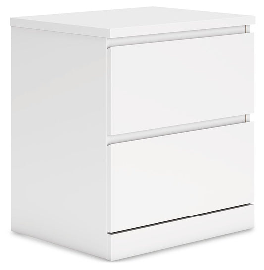 Onita - Two Drawer Night Stand by Ashley – Accent Nightstands