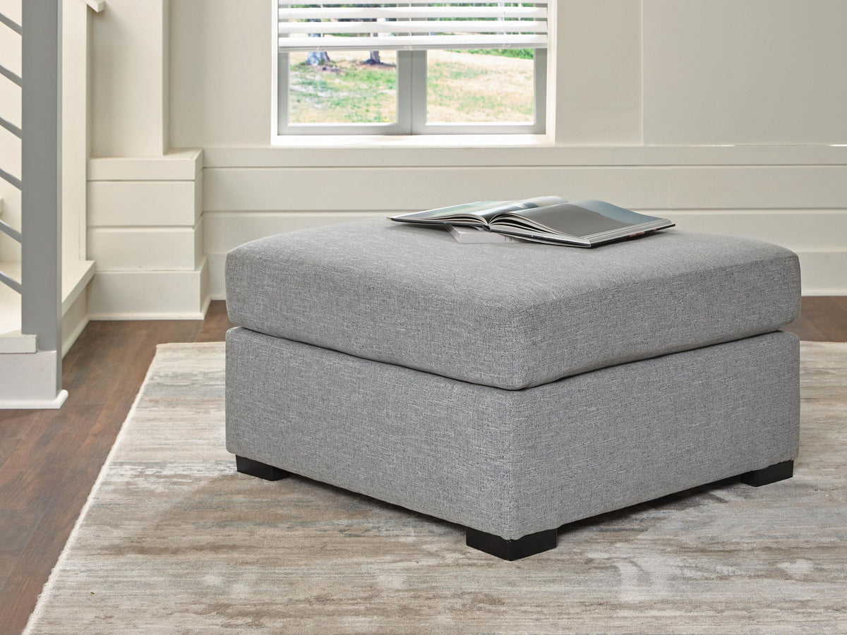 UrbanCrest - Oversized Accent Ottoman - Pewter by Ashley – view 3