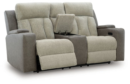 WhipLash - Power Reclining Loveseat With Console / Adj Headrest - Sisal by Ashley – view 4