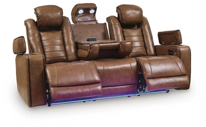 Gruaro - Power Reclining Sofa With Adjustable Headrest - Amber by Ashley – view 3