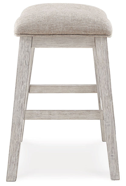 Skempton - Upholstered Stool (Set of 2) - White by Ashley – view 4