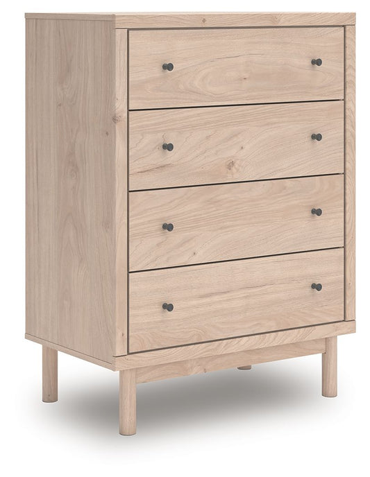 Arloster - Four Drawer Chest - Tan by Ashley – Accent Chests