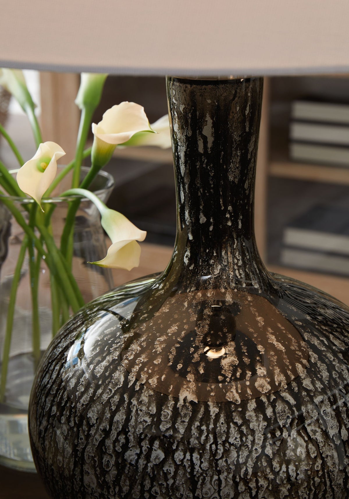 Tenslow - Glass Table Lamp - Antique Black by Ashley – view 4