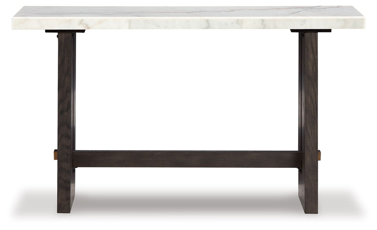 Burkhaus - Sofa Table - White / Dark Brown by Ashley – view 4