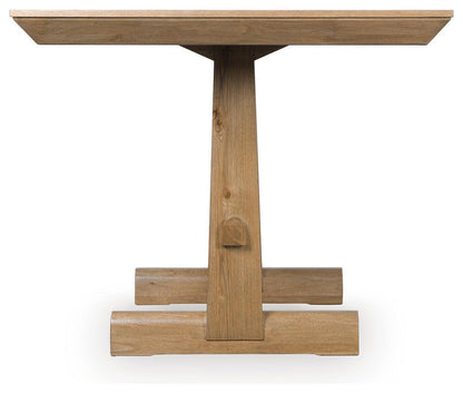 Ridgester - Rectangular Dining Room Counter Table - Light Brown – view 4