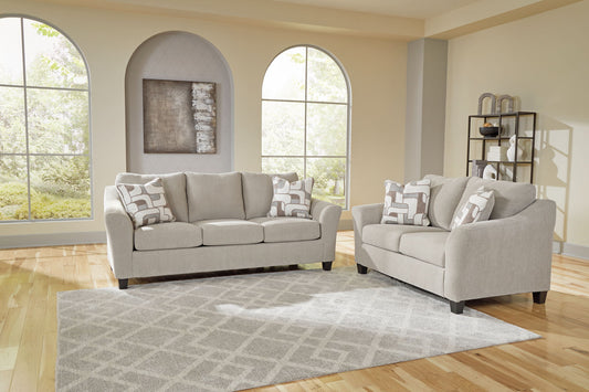 Willarae - 2 Pc. - Sofa, Loveseat - Taupe – Stationary Sofas & Loveseats