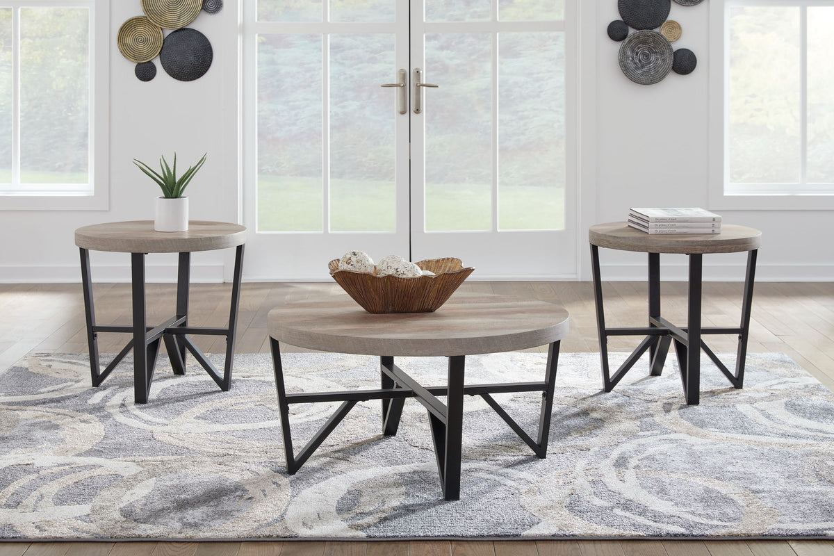 Deanlee - Occasional Table Set (Set of 3) - Grayish Brown / Black by Ashley – view 4