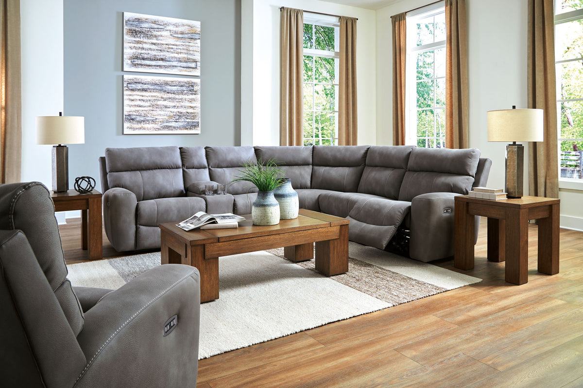 Next-Gen Durapella - 7 Piece Power Reclining Sectional Set by Ashley – 7 Piece Living Room Sets
