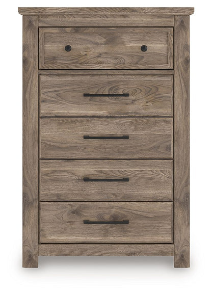 Rusticott - Five Drawer Chest - Brown by Ashley – view 3