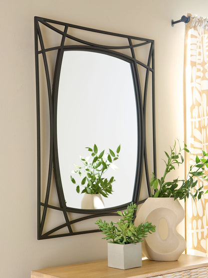 Freenville - Accent Mirror - Black by Ashley – view 4
