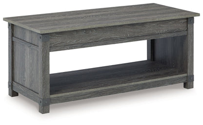 Freedan - Rect Lift Top Cocktail Table - Grayish Brown by Ashley – Coffee Tables