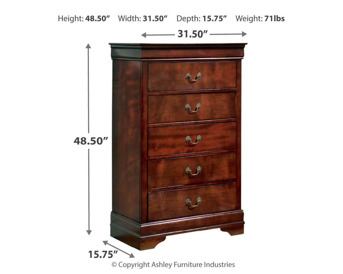 Alisdair - Chest - Reddish Brown by Ashley – view 4