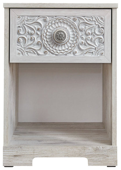 Paxberry - One Drawer Night Stand - Whitewash by Ashley – view 4