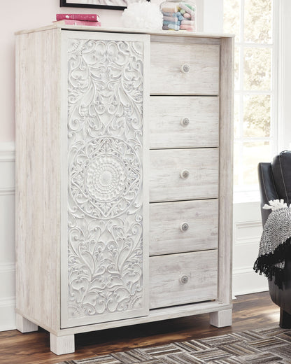 Paxberry - Dressing Chest - Whitewash by Ashley – view 3