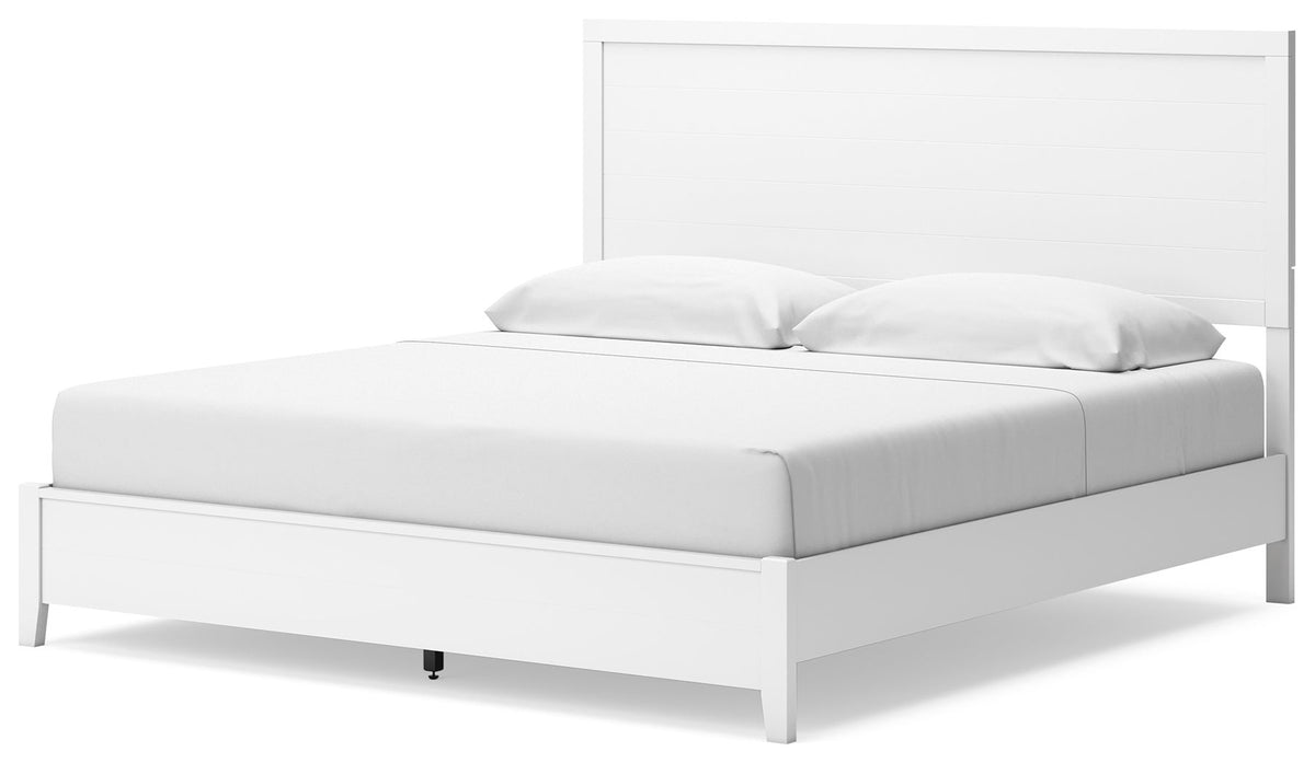 Binterglen - King Panel Bed - White – view 3