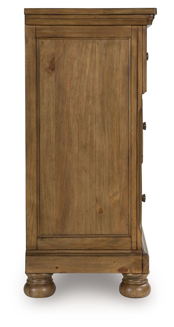 Feddinger - Dresser - Medium Brown by Ashley – view 3