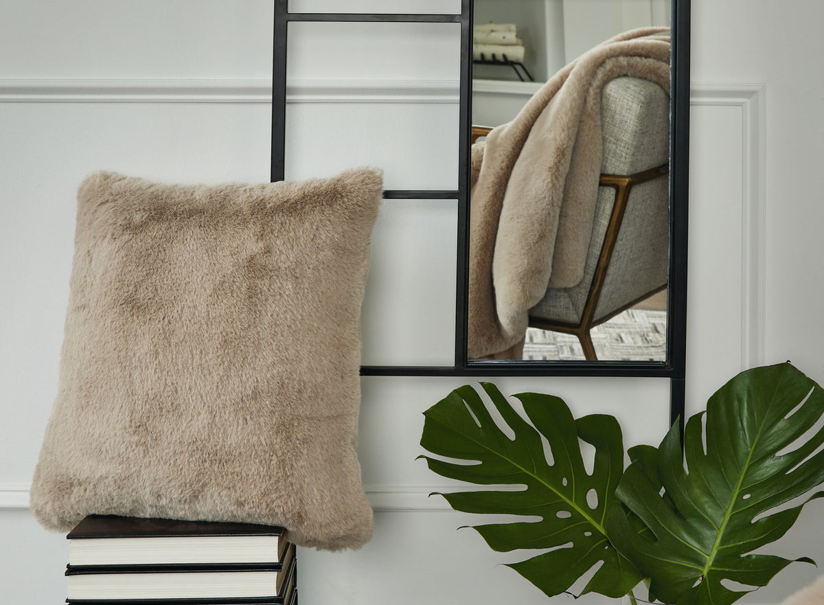 Gariland - Faux Fur Pillow by Ashley – view 11