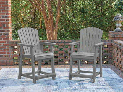 Sanctuary Beach - Barstool (Set of 2) - Dark Gray by Ashley – view 3