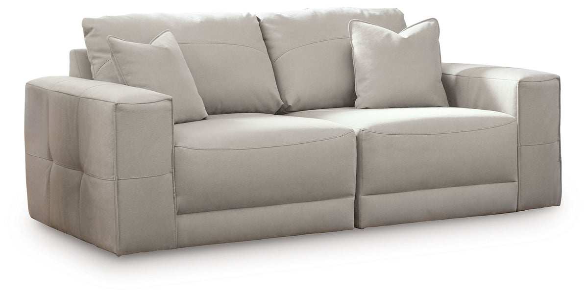 Next-Gen Gaucho - 2-Piece Sectional Loveseat - Gray – Stationary Sectionals