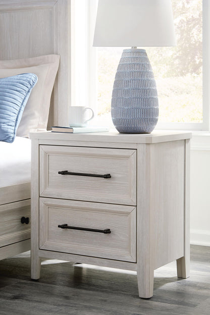 Darbonton - Two Drawer Night Stand - Dove White by Ashley – view 4