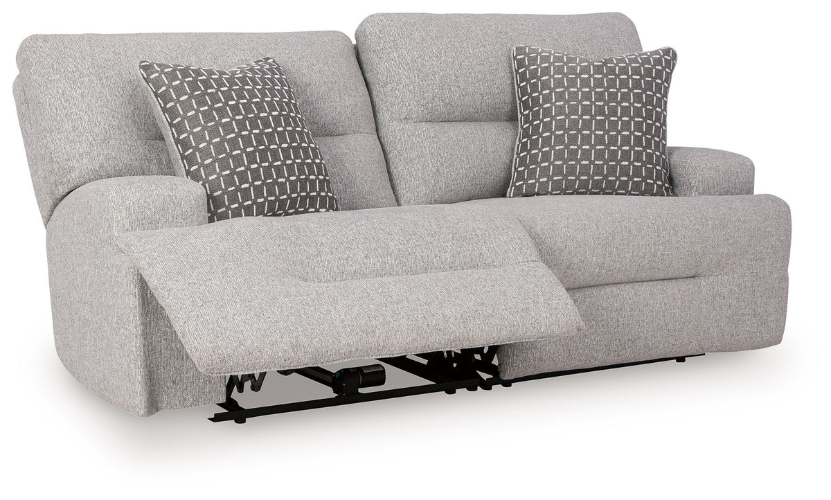 Acklen Place - 2-Piece Power Reclining Sectional Loveseat - Pewter by Ashley – view 4
