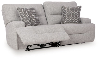 Acklen Place - 2-Piece Power Reclining Sectional Loveseat - Pewter by Ashley – view 4