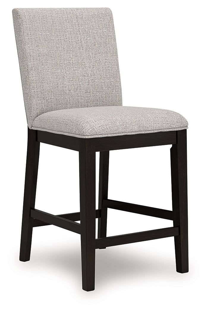 Neymorton - 5 Pc. - Rectangular Dining Room Counter Table, 4 Barstools - Dark Grayish Brown by Ashley – view 3