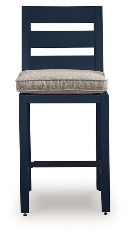 East Beach - Barstool (Set of 2) - Blue by Ashley – view 4