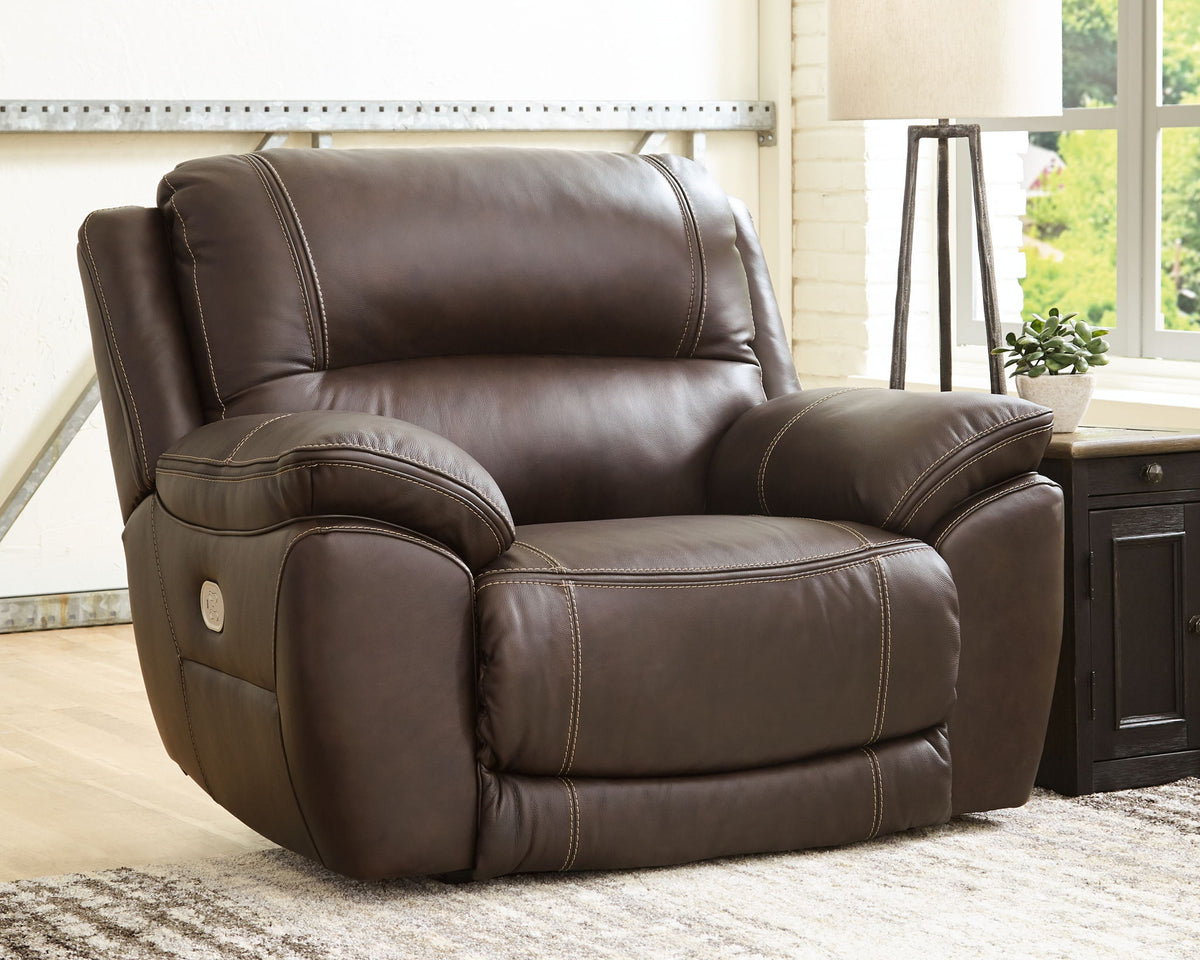 Dunleith - Zero Wall Recliner w/PWR HDRST - Chocolate by Ashley – view 4