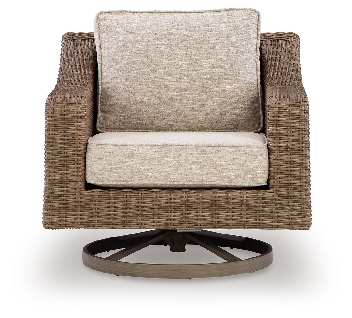 Laguna Heights - Swivel Lounge With Cushion - Beige by Ashley – view 3