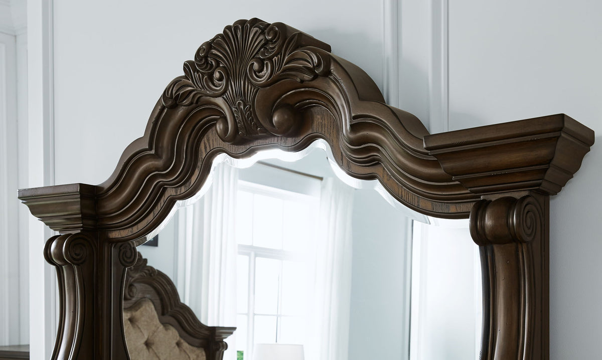 Maylee - Dresser And Mirror - Dark Brown by Ashley – view 4