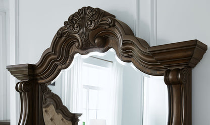 Maylee - Dresser And Mirror - Dark Brown by Ashley – view 4